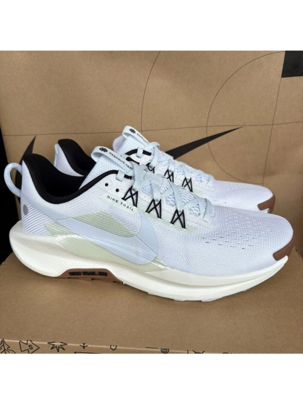 NEW Nike ReactX Pegasus 5 Trail Running DV3864-103 Sail Blue Tint Men Size 9